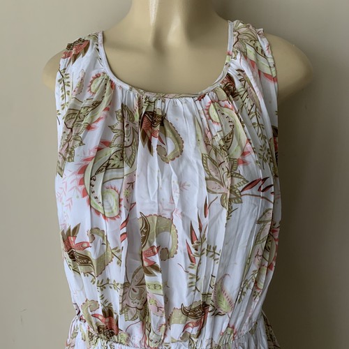 J. Jill Paisley Floral Sleeveless Midi Dress Sz MP M Petite NWOT Layered JJill - Picture 6 of 10