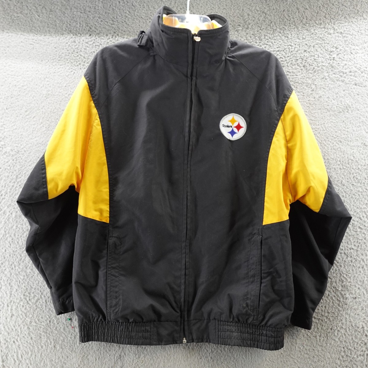 Pittsburgh Steelers Jacket Men's Large Reebok Team Apparel On