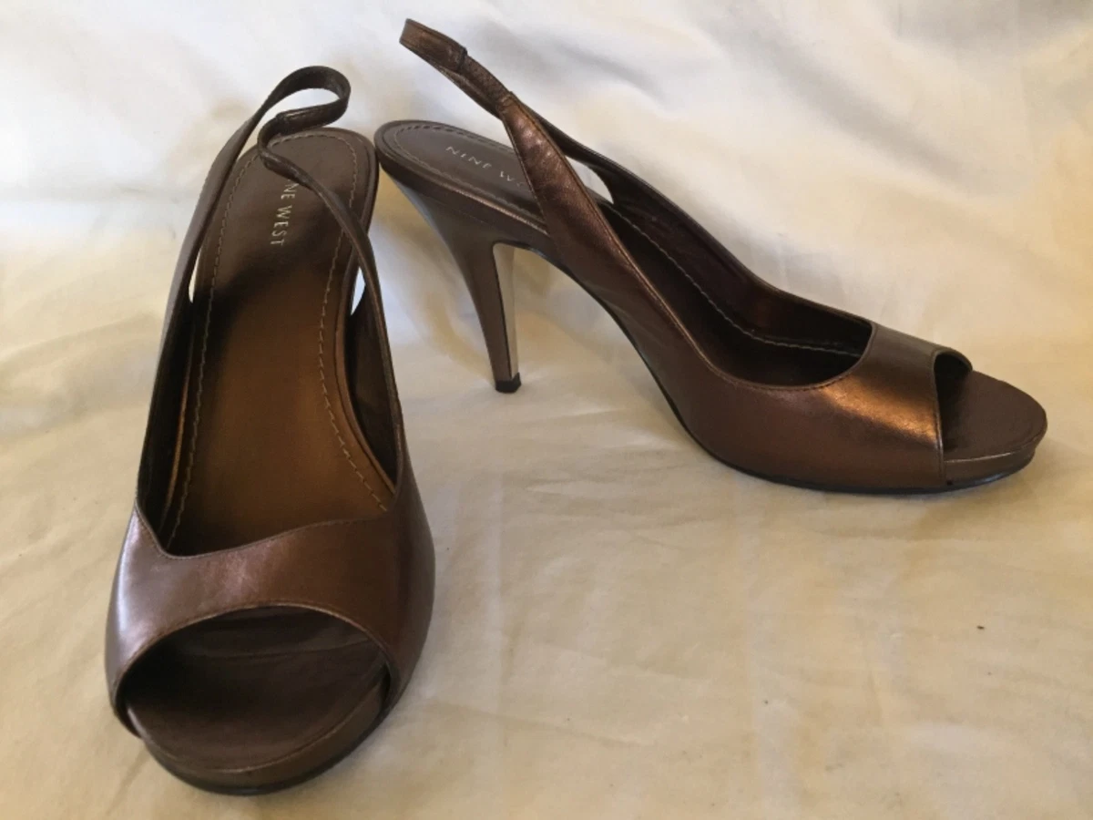 Bronze slingback best sale shoes