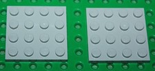 2 x Lego MdStone Plate 4x4 ref 3031/set 5524 5525 7248 8096 8161 6211 7877 8019