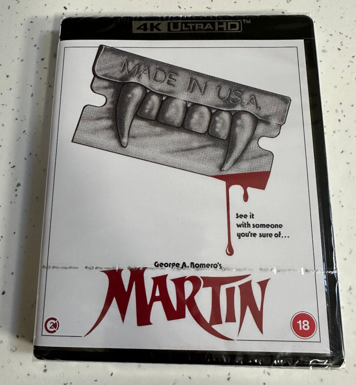Martin - 4K Ultra HD Blu Ray  -  New & Sealed  George A Romero