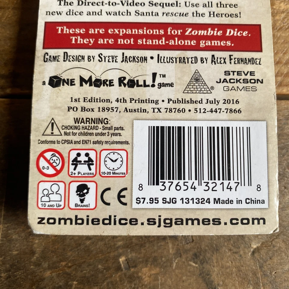 Zombie Dice 2 Double Feature Expansion - Steve Jackson Games - New - Image 4 of 4
