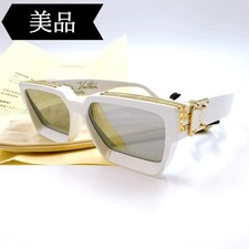 Louis Vuitton Sunglasses Z1166E 9F1 58  17 145 Mens Whites Authentic Used Japan