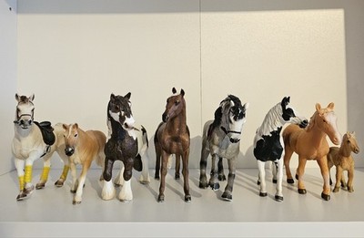 Pferde Figuren 8 Stück Konvolut Schleich, Bullyland, Mojo Spielzeug 