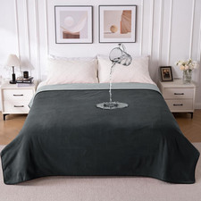 Waterproof Blanket for Bed King Size, Washable Reversible Bed Cover, Large