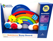 Learning Resources Rainbow Busy Board, Fine M...