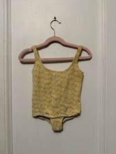 Vintage 1950s Sea Darlings One Piece Bathing Yellow Suit 4 Toddler