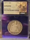 1877 Seated Liberty Half Dollar 50C Silver .900 Business Strike Philadelphia NGC