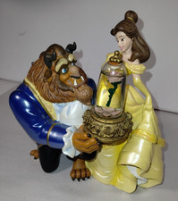 Disney Beauty and The Beast Floating Rose in Dome Music Box 1991 w Original Box*