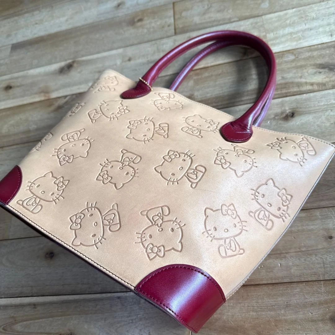 Hello Kitty Leather Exterior Tote Bags & Handbags for Women for