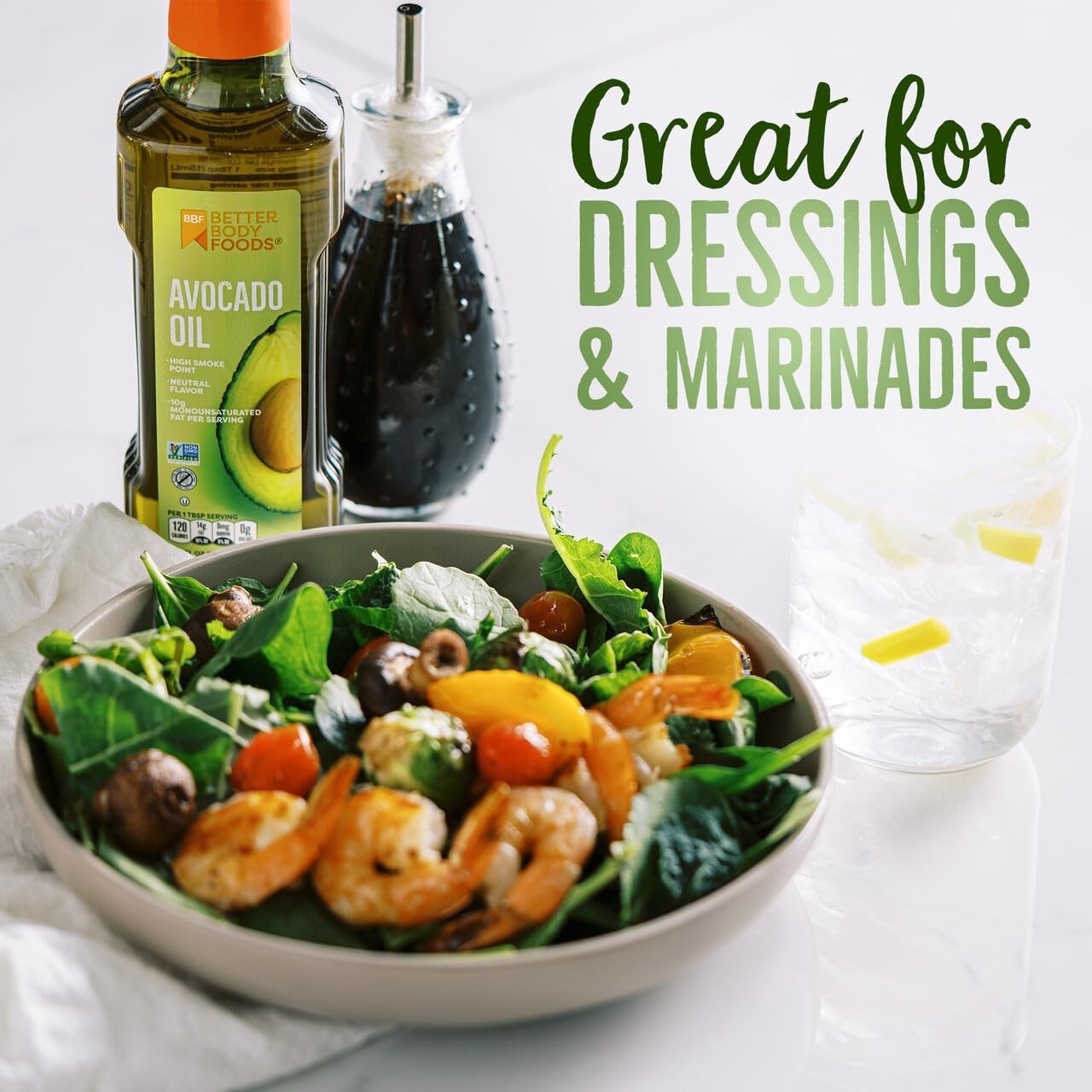 100% Pure Avocado Oil Naturally Refined Cooking Oil Non-GMO Paleo & Keto, 500ml*