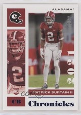 2021 Panini Chronicles Draft Picks Base Blue 72/99 Patrick Surtain II #19 0r2f