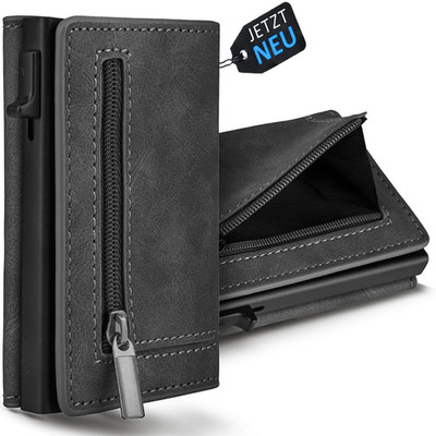 Brieftasche Cardholder RFID Blocker Slim Wallet Herren Leder S&T Design