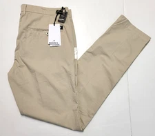 $280 New MASON'S Cotton Blend Casual Pants Men's 38x35 Flat Front EU 54 Beige 38