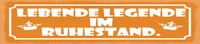 Holzschild 10X46 Cm Lebende Legende Im Ruhestand Deko Geschenk Schild