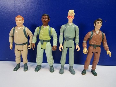 Vintage Original GHOSTBUSTERS Action Figur Set Egon Peter Ray Winston KENNER