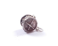 Vintage Nuvo Drum Charm Opens To Trumpeter 925 Sterling Silver 2.7g