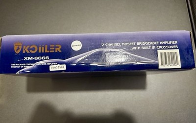 KOIILER AMPLIFIER 2 CHANNEL BRIDGEABLE 420 WATT XM-6666 for sale