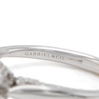 Gabriel & Co. 18k Gold 1.50ct Lab-Created Diamond Engagement Sz 7 Ring #JB749-4 — photo 8