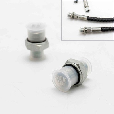 2Pcs 14H to 18ED Fitting Adapters Excavator Hydraulic Hose Pipe Thread Connector