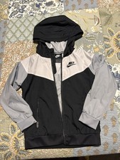 NIKE BOY'S WINDBREAKER WINDRUNNER HOODED FULL ZIP JACKET SZ 7