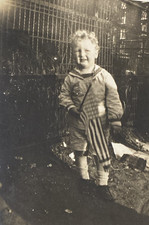 1920s Cute Little Boy American Flag Patriotic Navy Costume NY? Orig Photo P23o18