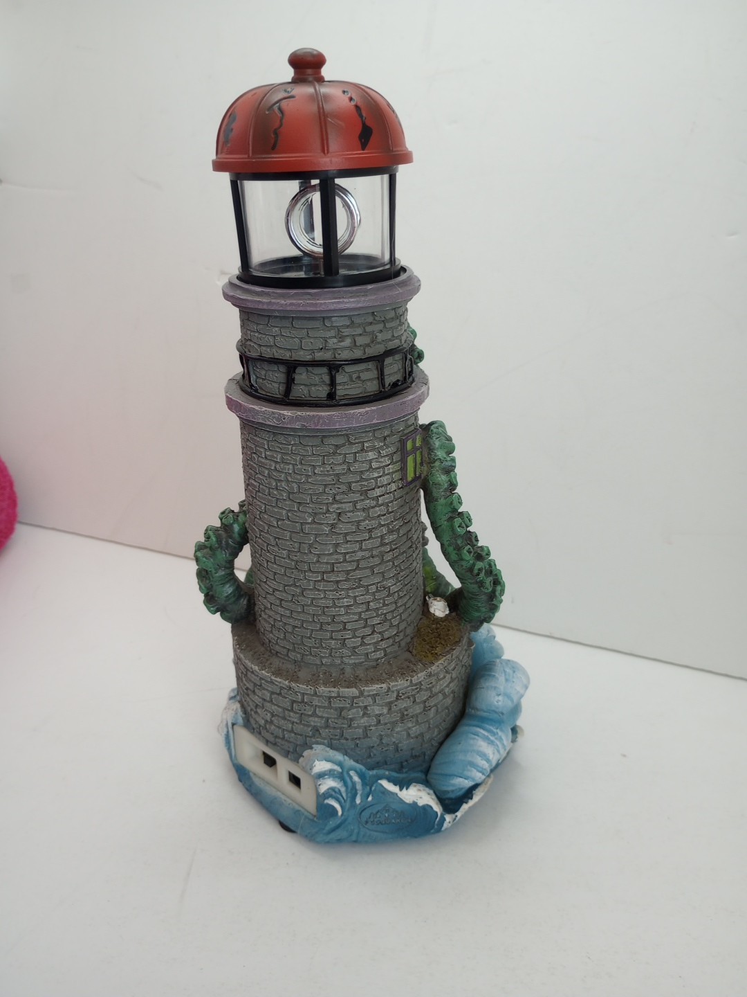 FG Square Lighthouse Attack Kraken Pumpkin Hollow Halloween Village Decor 6x6x12