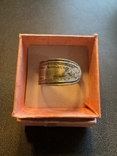 Silver Plated A1 Spoon Ring Beautiful Craftsmanship Size 10 Great For Any Gift