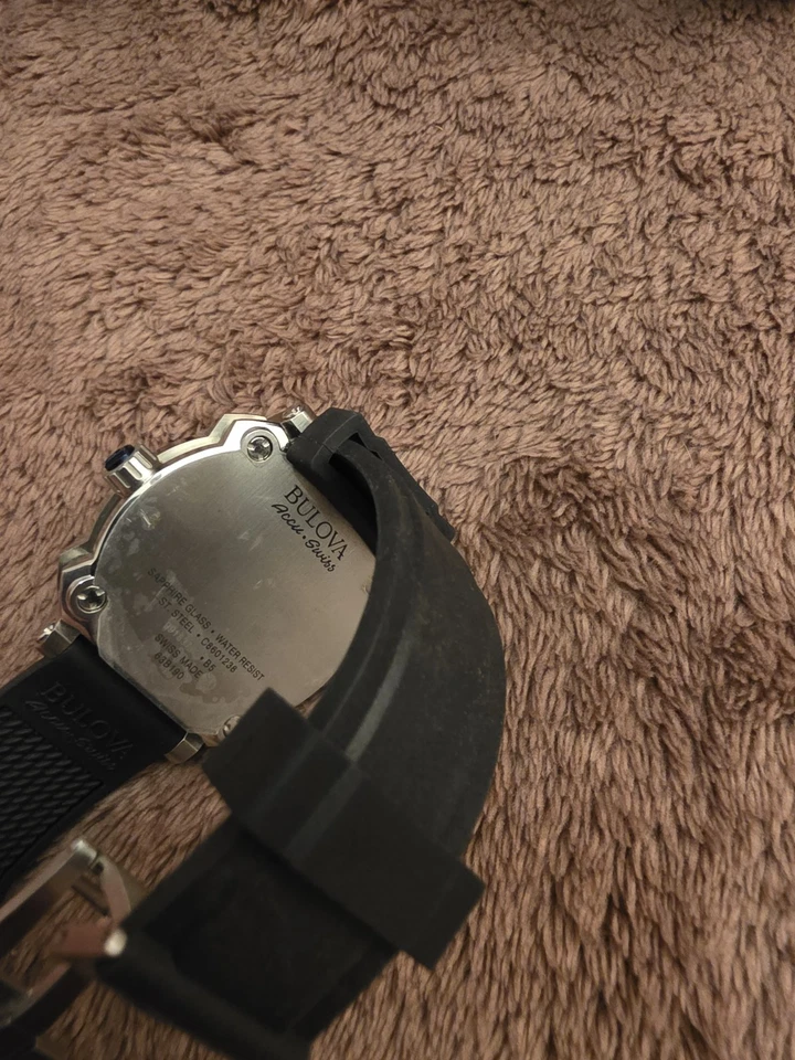 Reloj Automático Bulova Accu-Swiss 63B190 Percheron Para Hombre Hecho en Suiza $1295 NUEVO Foto 3 de 4