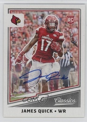 2017 Classics Rookies Significant Signatures James Quick Rookie Auto RC 1u5y