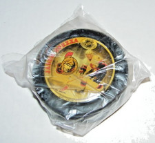 VINTAGE NHL NHLPA JASON SPEZZA PHOTO PUCK OTTAWA SENATORS NEW STILL SEALED,RARE