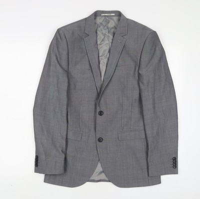 Graue Anzugjacke Herren UK Größe 36 NEXT Regular