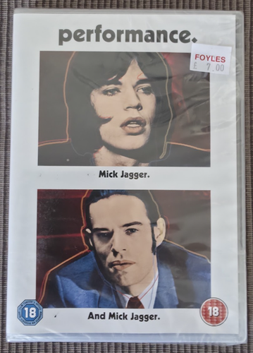 Performance DVD Mick Jagger James Fox Nicolas Roeg 1970 NEW SEALED Region 2