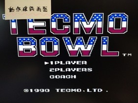 [With box explanation] Famicom Tecmo Bowl
