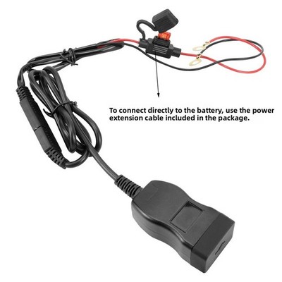 12V Wasserdichte Dual USB Ladebuchse für Motorrad mit Voltmeteranzeige