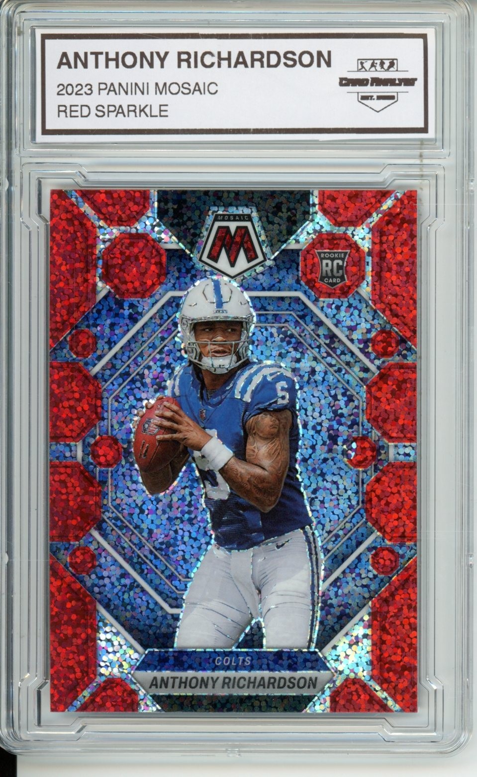 2023 Panini Mosaic #282 Anthony Richardson Red Sparkle
