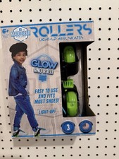 Madd Gear Roller Light-Up Heel Skates Glow And Roll Fits Most Shoes NEW