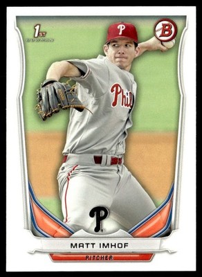 2014 Bowman Draft Picks & Prospects Matt Imhof Philadelphia Phillies #DP45