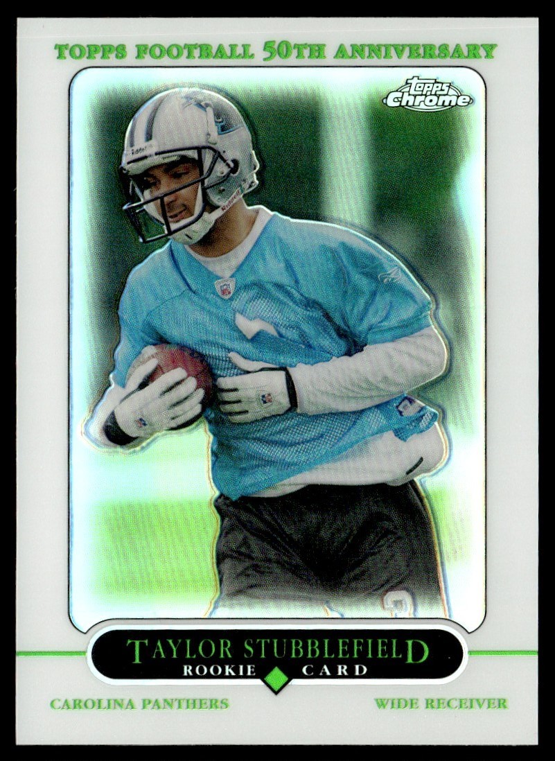 2005 Topps Chrome Refractors Taylor Stubblefield Rookie Carolina Panthers #200