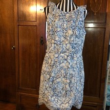 Adrianna Papell Wedding Girly CottageCore Boho summer Floral Ruffle Dress