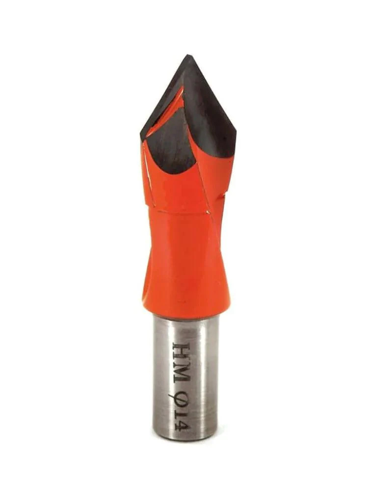 Whiteside DT14-57LH Left Hand V-Point Dowel Drill 14mmCD, 57mmOAL