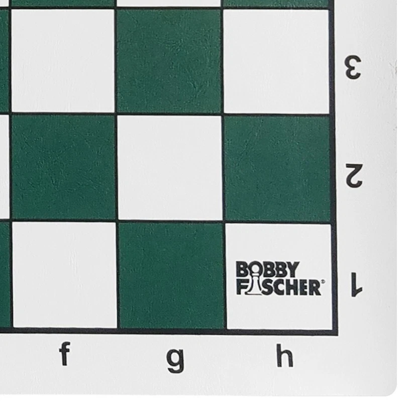 Bobby Fischer Green Vinyl Tournament Chess Board, 20 in. - Image 2 of 3
