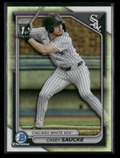 2024 Bowman Draft #BDC-33 Casey Saucke Chrome Refractor