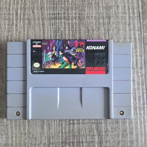 Konami The Adventures of Batman & Robin Super Nintendo SNES Game Cartridge