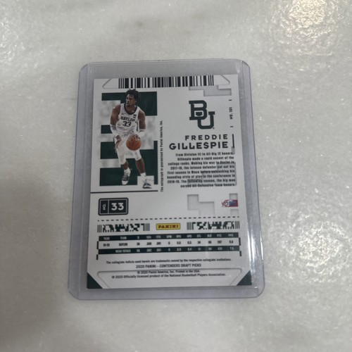 2020-21 Panini Contenders Draft Picks Sticker Autographs Freddie Gillespie Red  - Picture 2 of 2