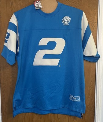 Rusty Wallace #2 Nascar Stitched Jersey Chase Authentic Miller Lite Racing Sz L