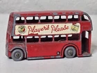 1957 MOKO Lesney Matchbox No.5b 'LONDON BUS'-w/PLAYER'S PLEASE Decals-see photos