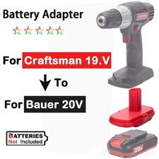 NEW Adapter For Bauer 20V Li-ion Battery to For Craftsman 19.2V C 3 Power Tools