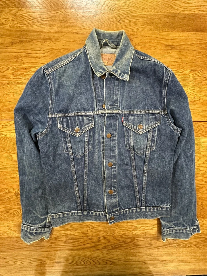 Levi's 70500 Denim Jacket Men's L Blue Vintage Classic Trucker Style Sherpa, photo 2 of 5