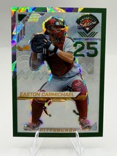 2025 Panini Prospect Edition - Easton Carmichael #159 Green Ice Prizm /149 (RC)